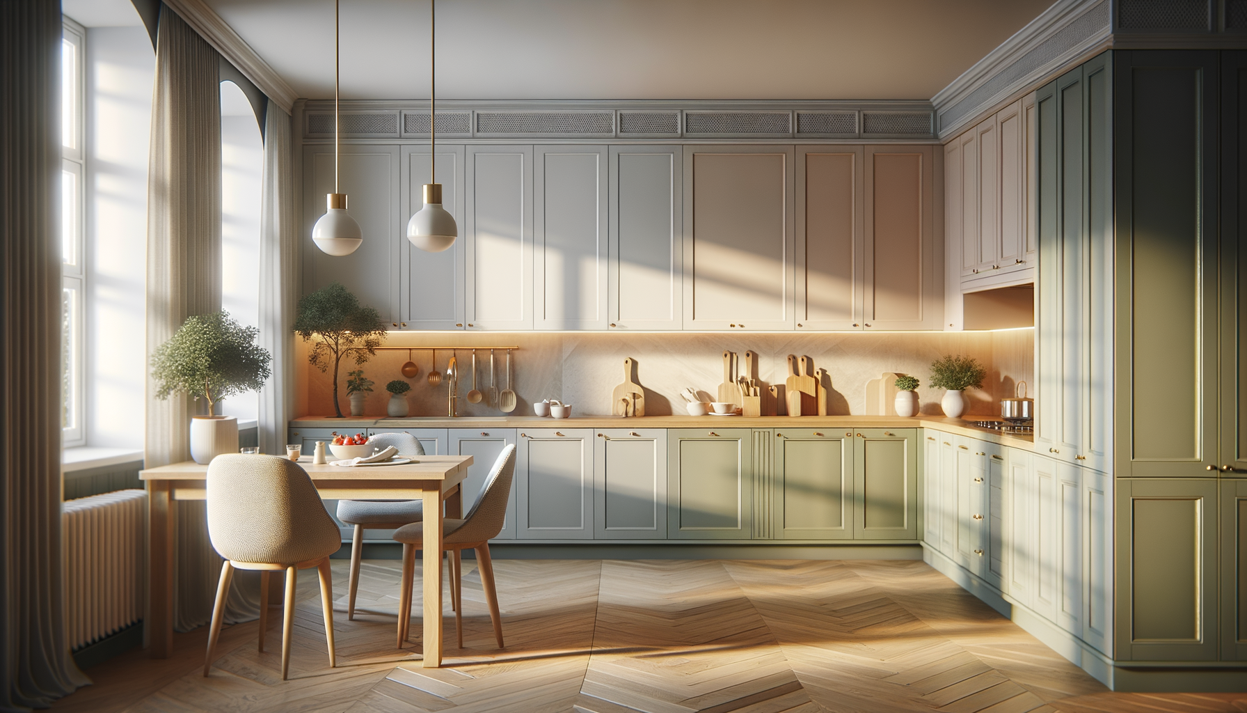 What cabinet colors will make your kitchen look bigger?